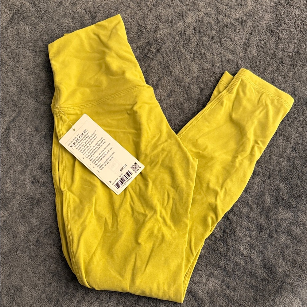 Bright Yellow High-Waist Leggings